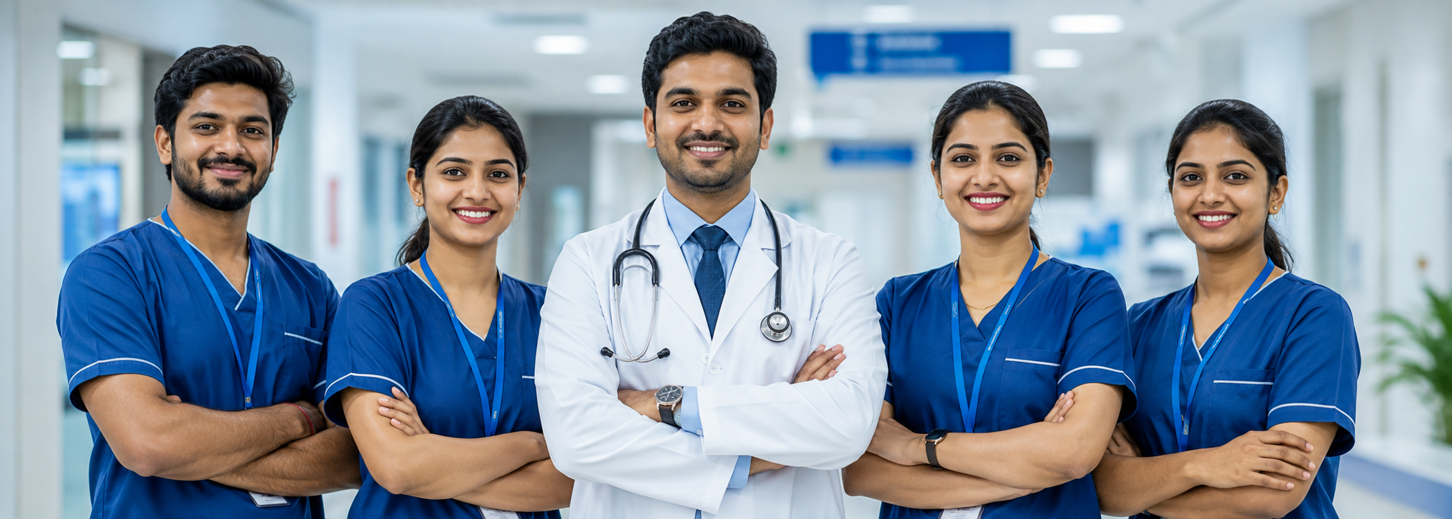 Compassionate doctors and clinical team at PES Hospitals
